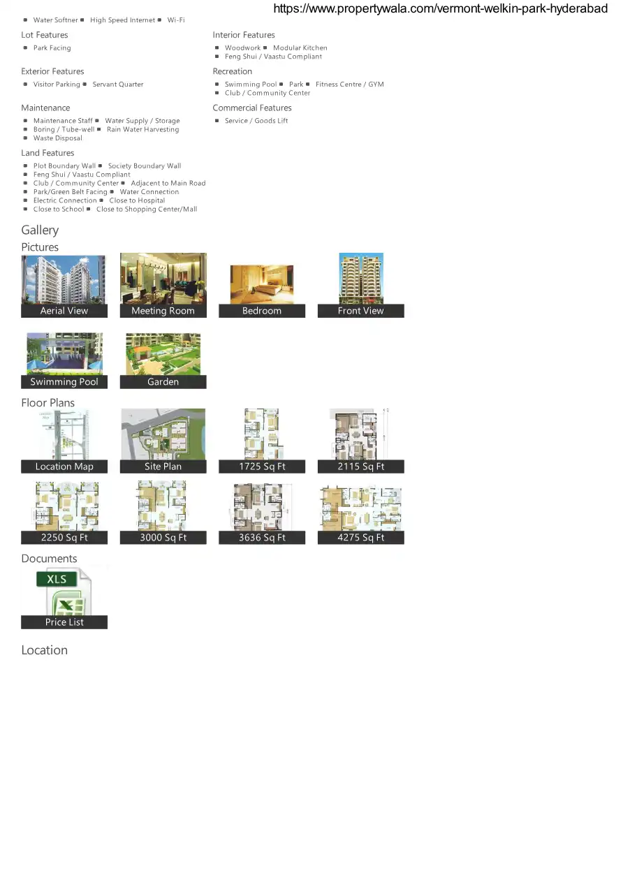 Yashodas Gokulam Floor Plans & Layout