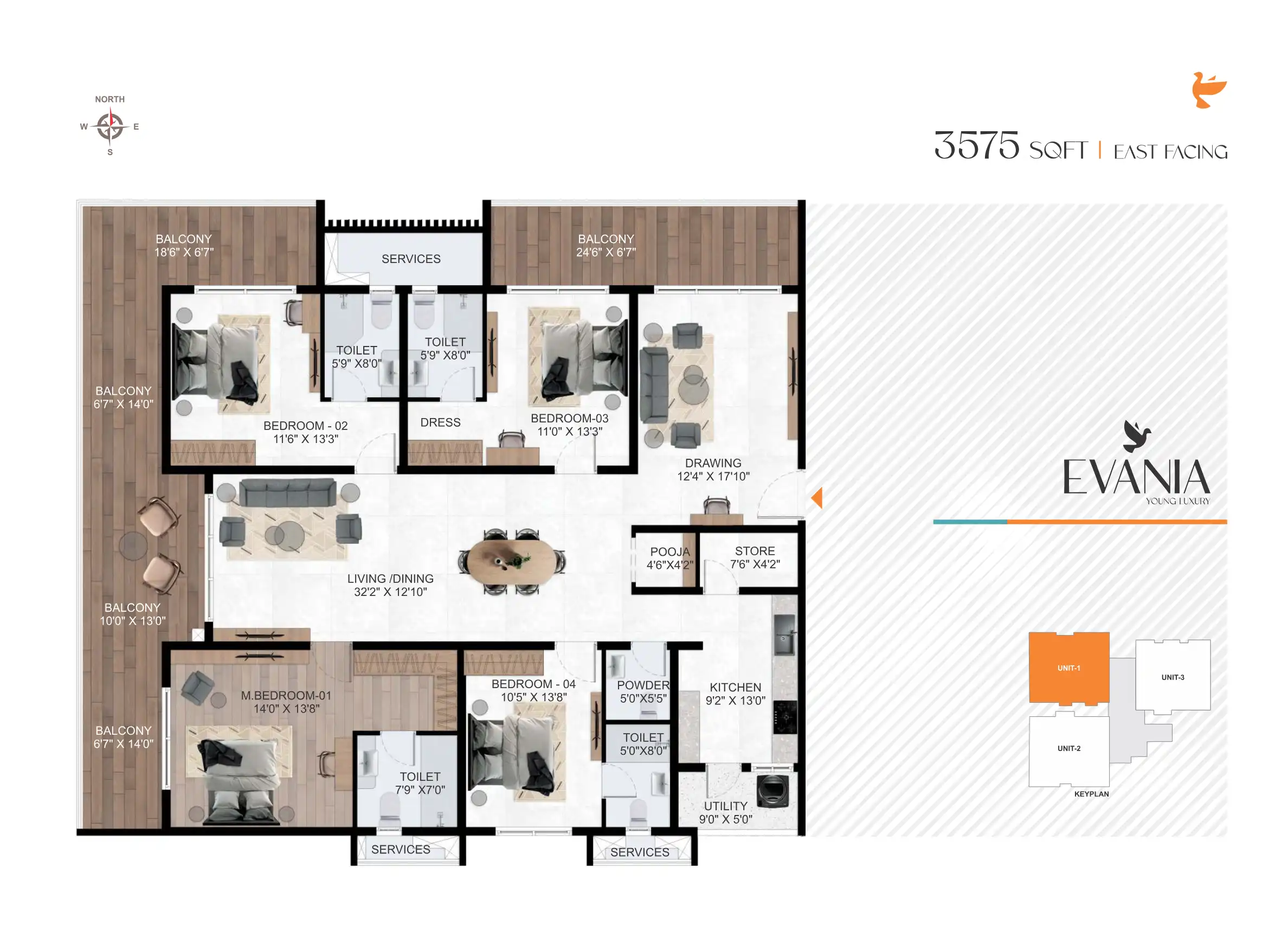 Evania Floor Plans & Layout
