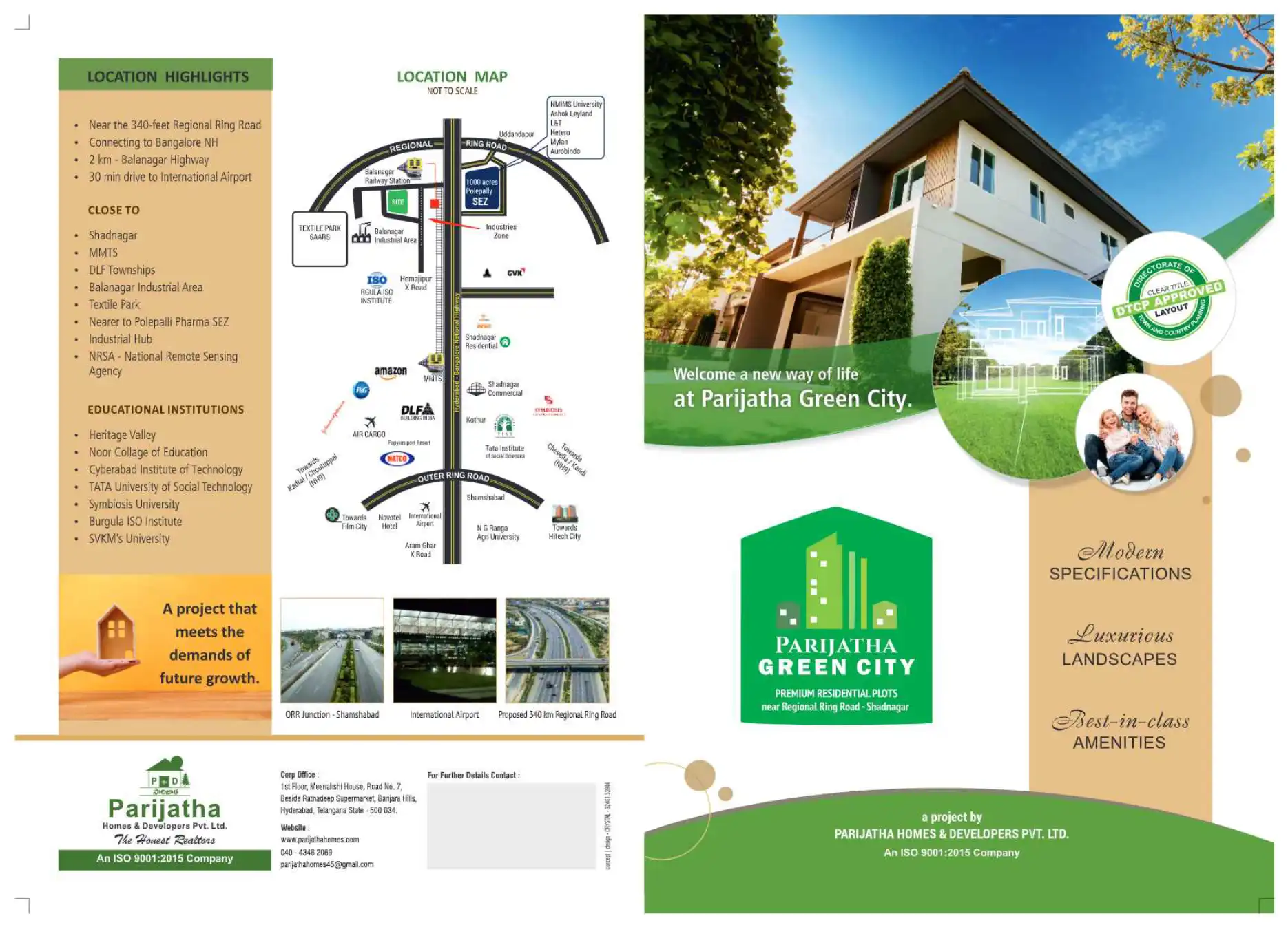 Parijatha Green City Floor Plans & Layout