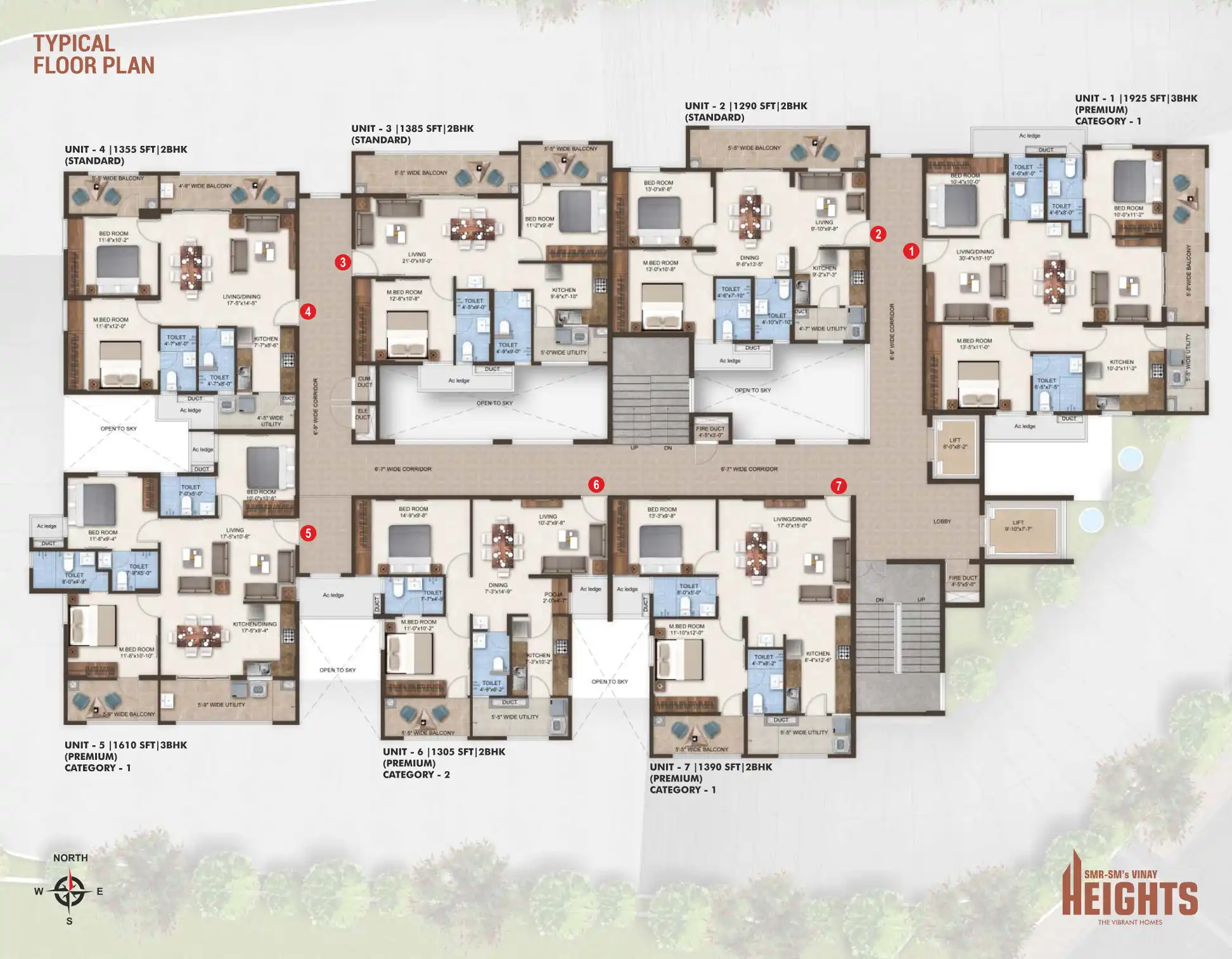S M R Heights Floor Plans & Layout