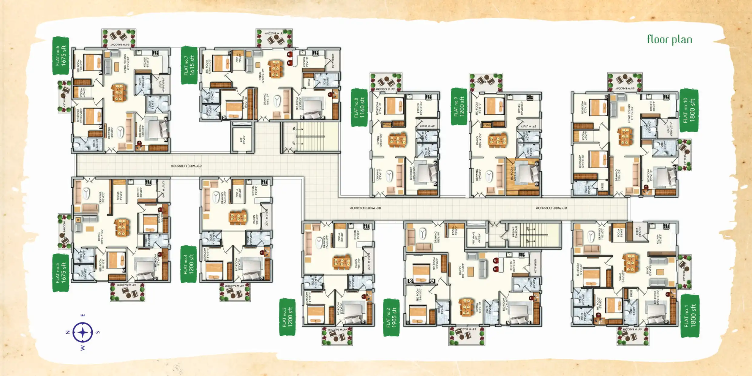 9 Fidi Floor Plans & Layout