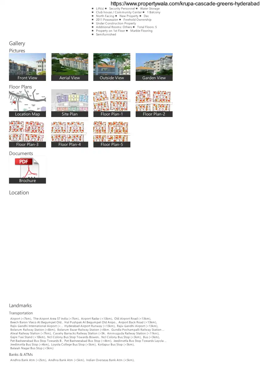 Sai Krupa Colony Floor Plans & Layout