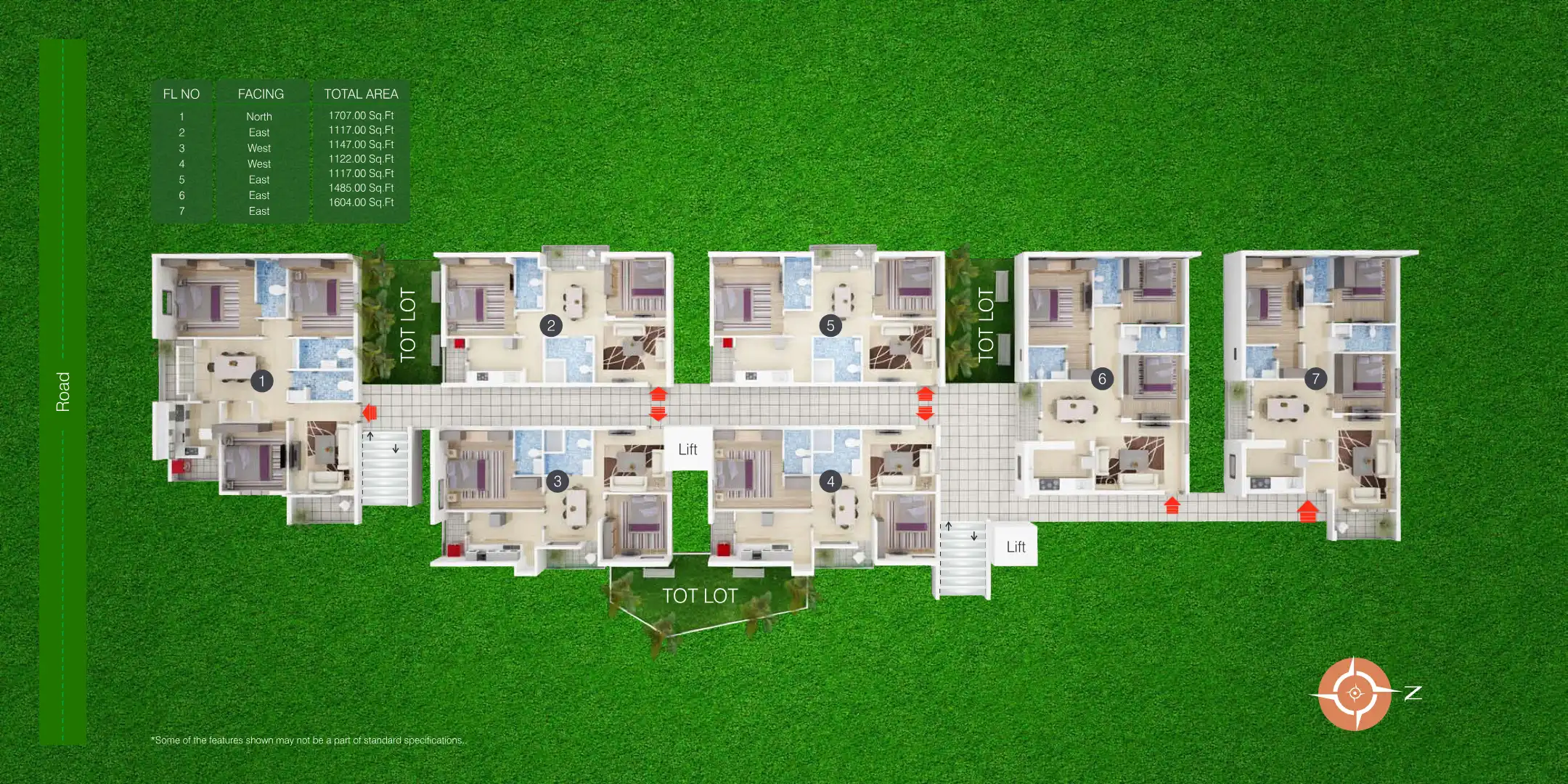 Land Indias Grandeur Floor Plans & Layout