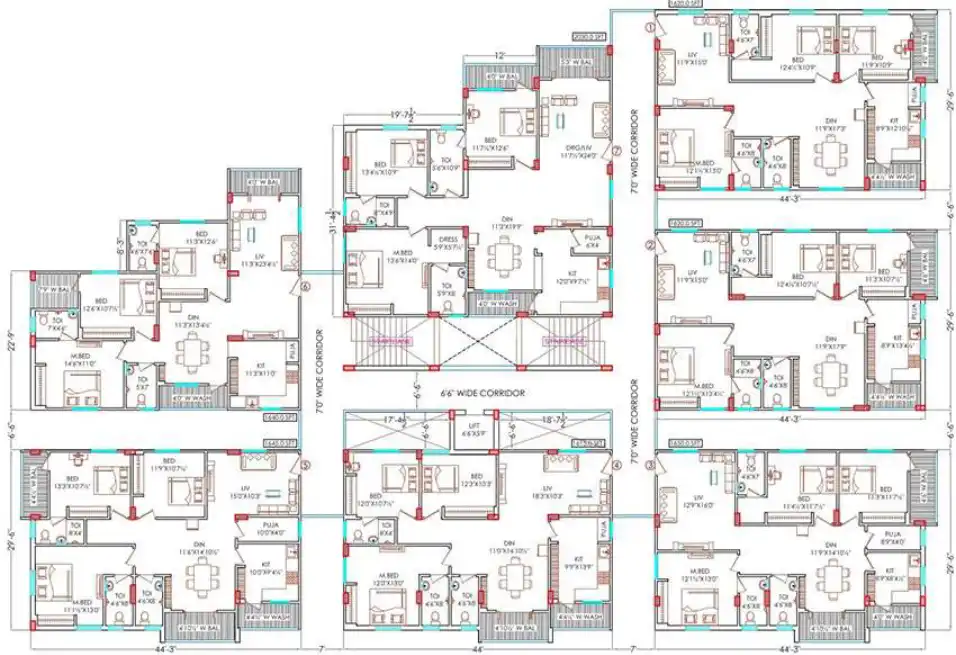 Sreevari Pride Floor Plans & Layout