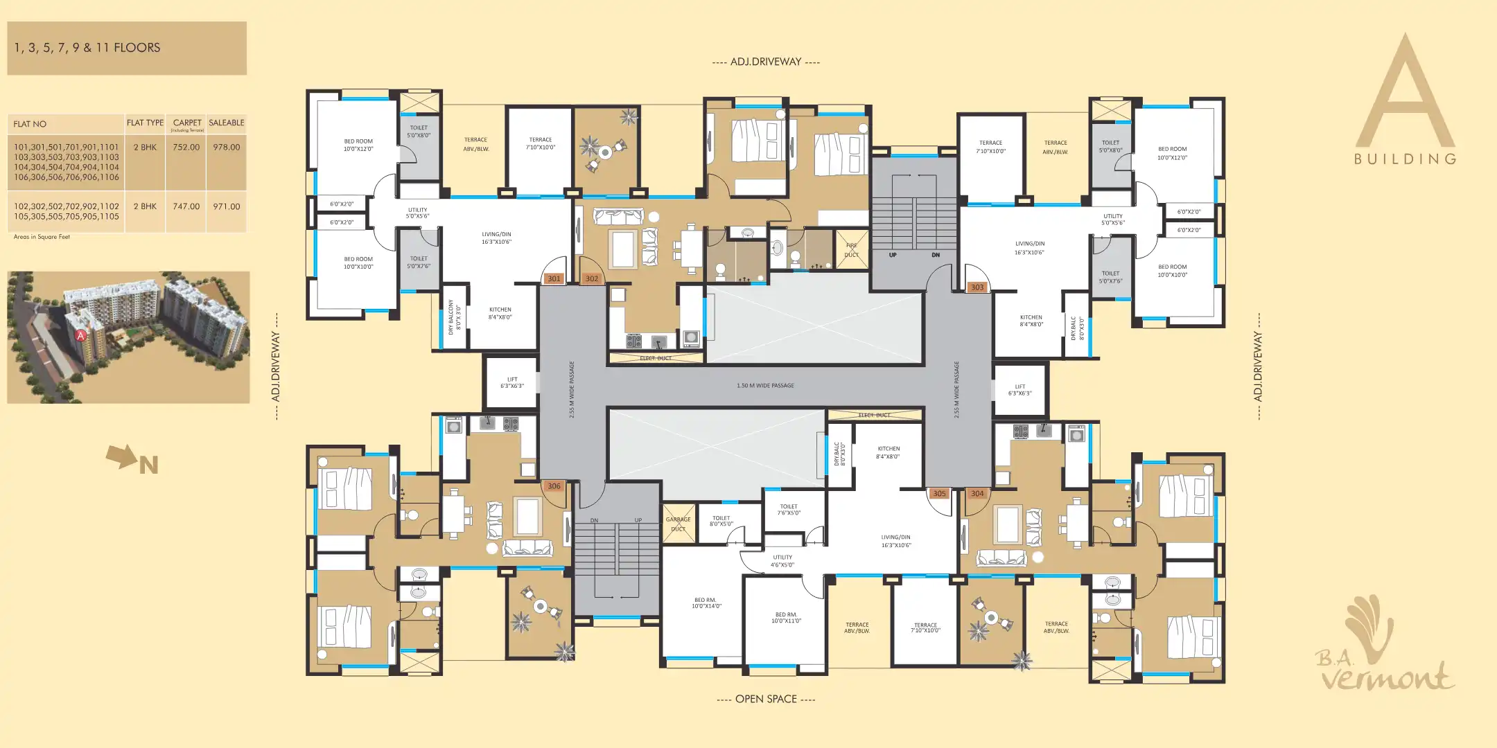 BA Vermont Floor Plans & Layout