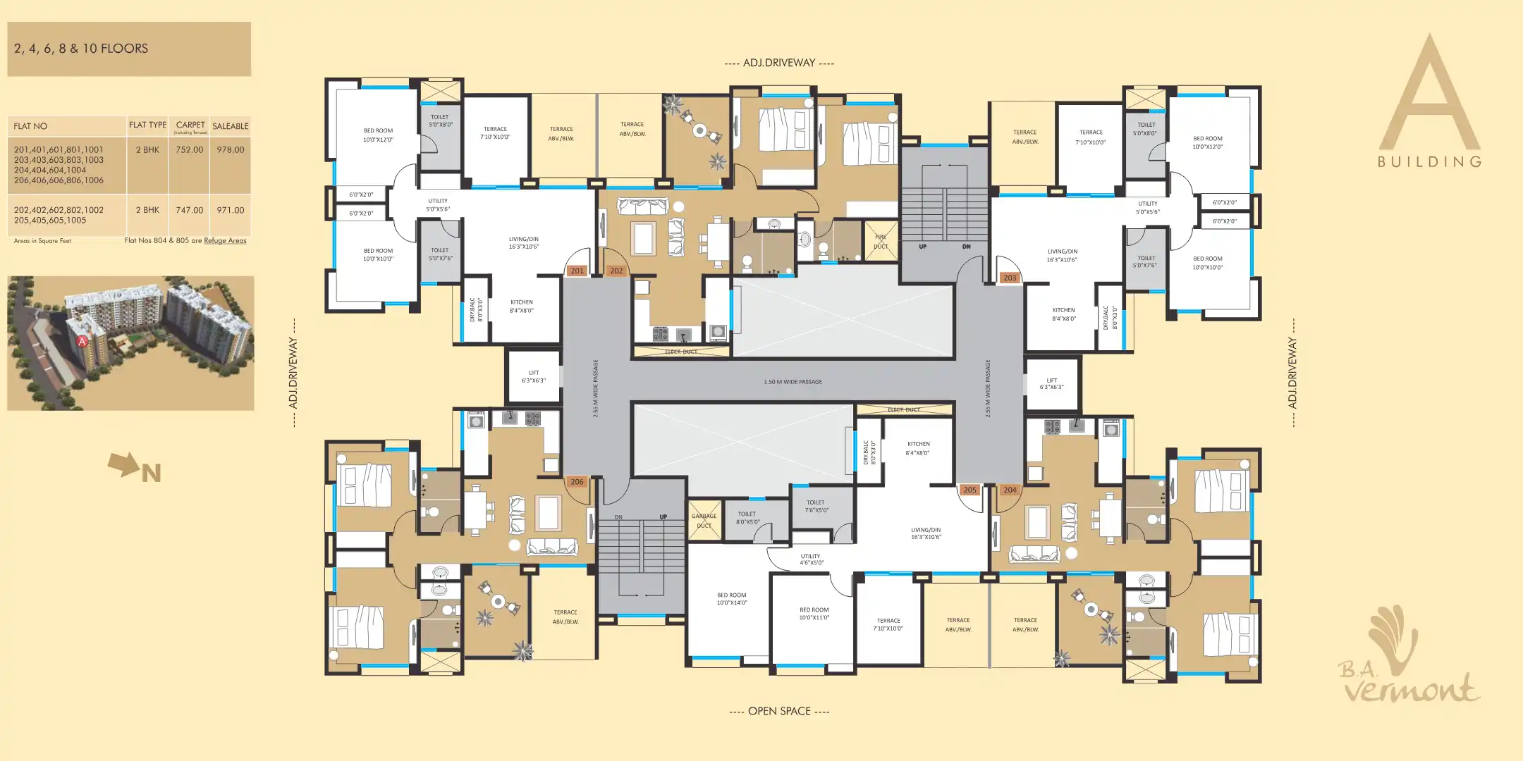 BA Vermont Floor Plans & Layout