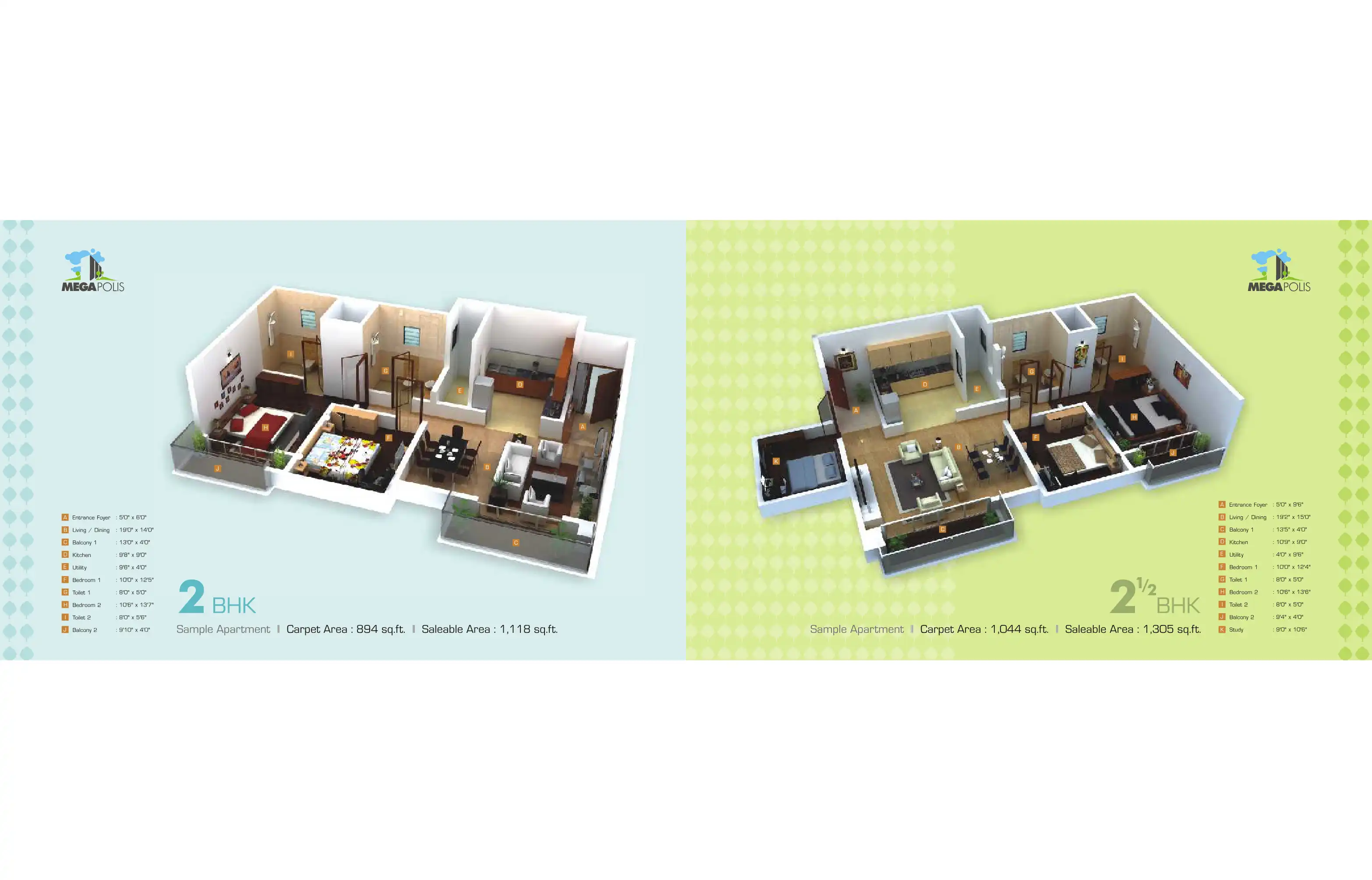 Megapolis Sangria Towers Floor Plans & Layout