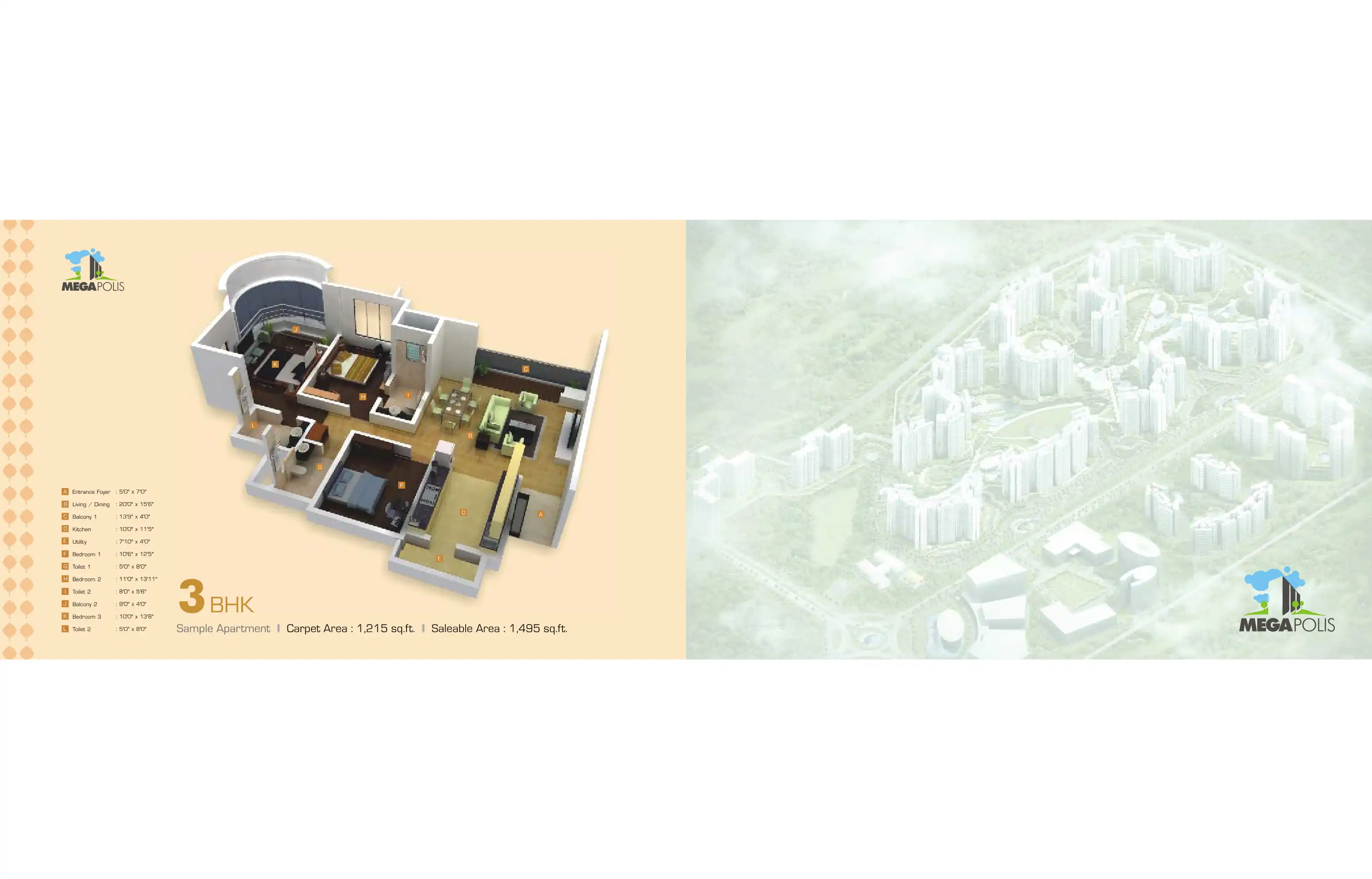 Megapolis Sangria Towers Floor Plans & Layout