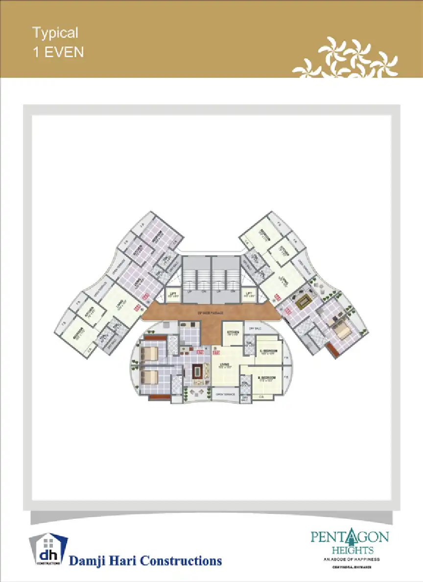 The Pentagon Floor Plans & Layout