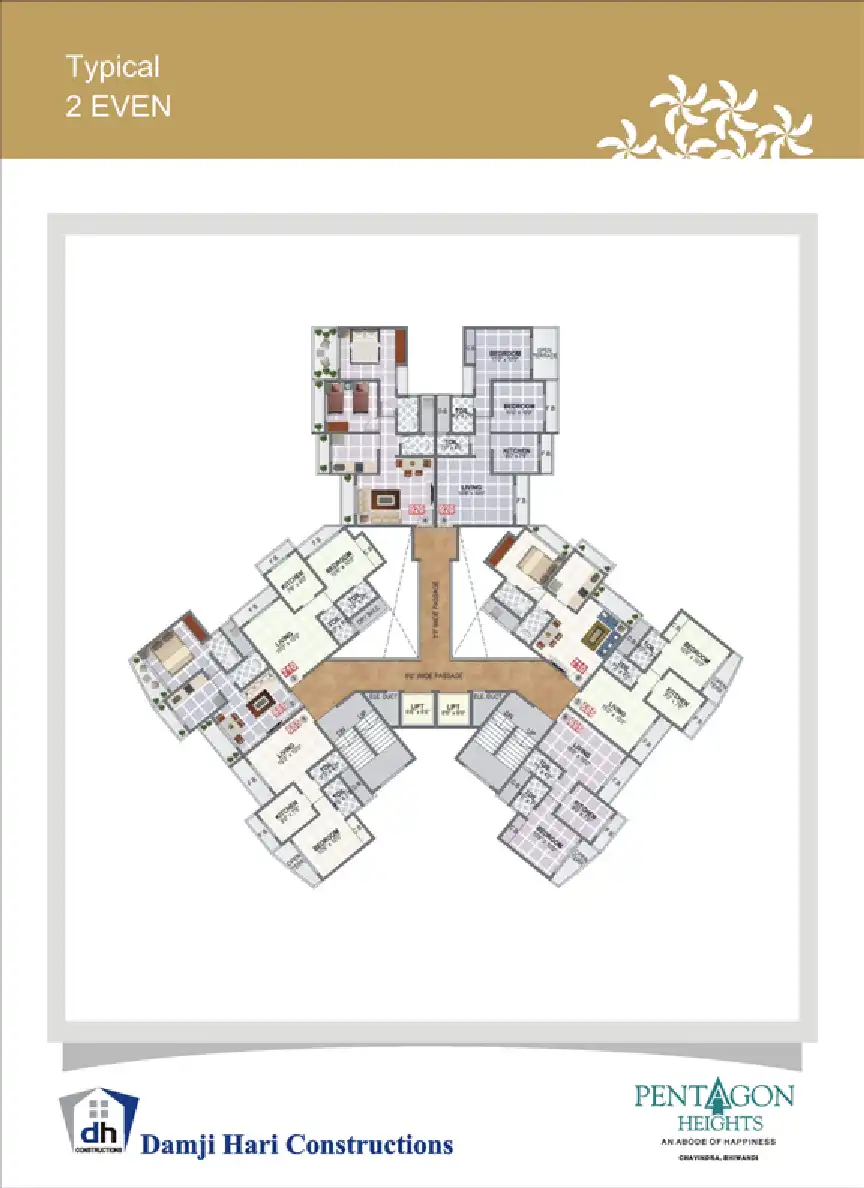 The Pentagon Floor Plans & Layout