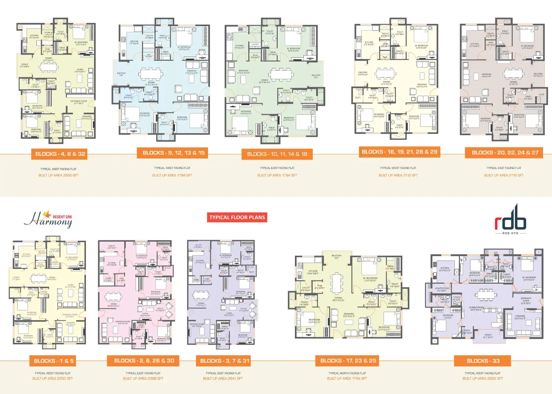 Rdb Harmony Floor Plans & Layout