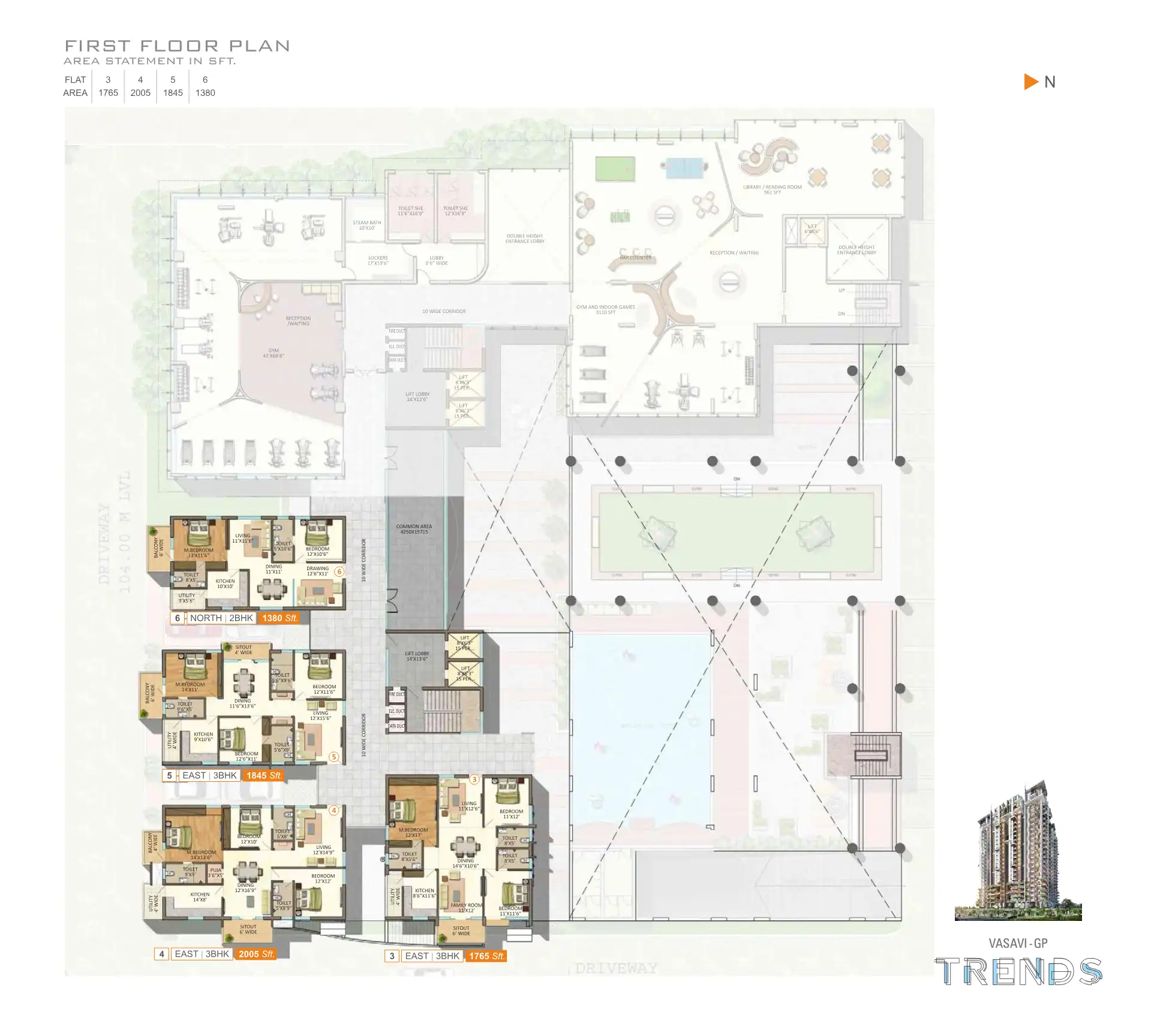 Vasavi GP Trends Floor Plans & Layout