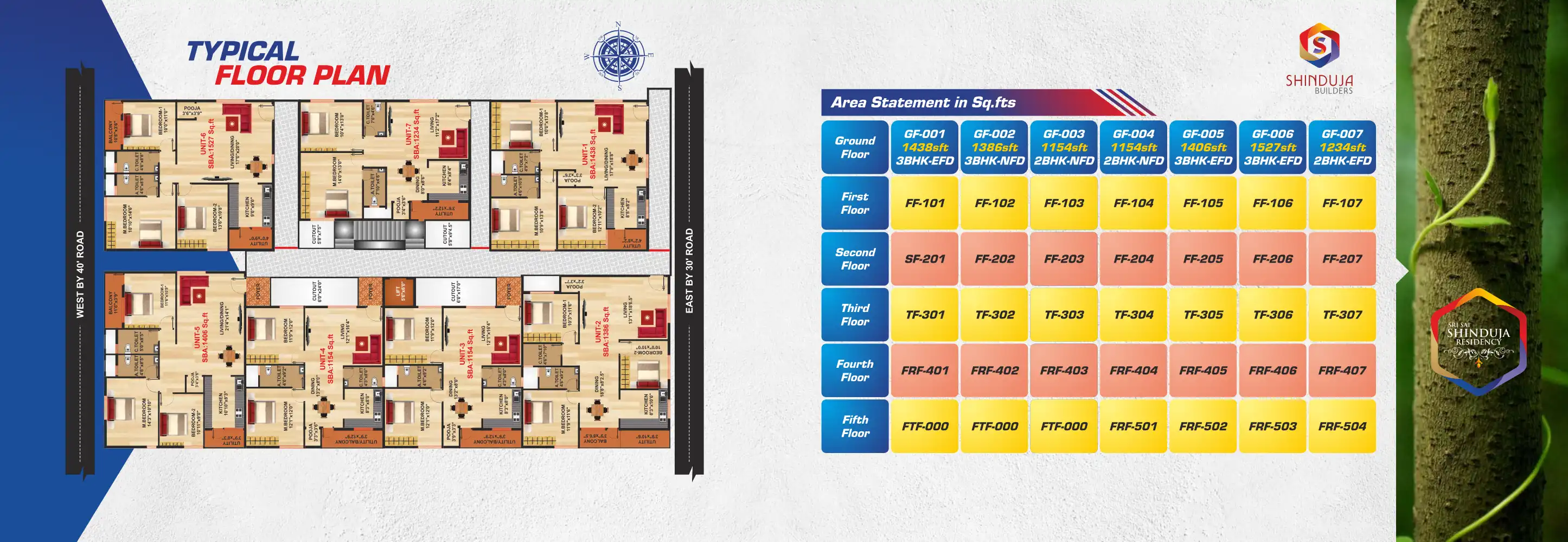 Sri Sai Pooja Residency Floor Plans & Layout