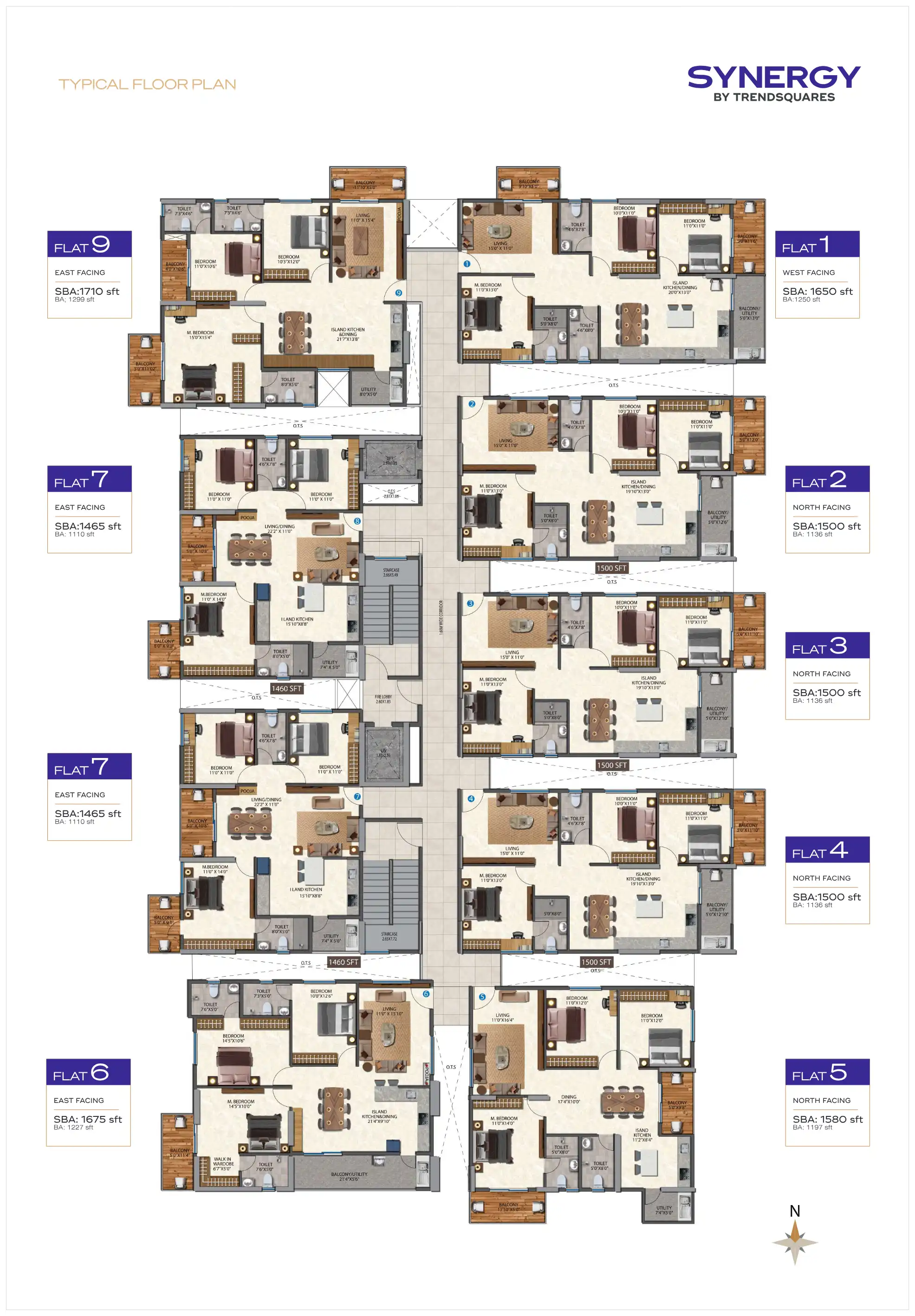 Synergy Suites Floor Plans & Layout