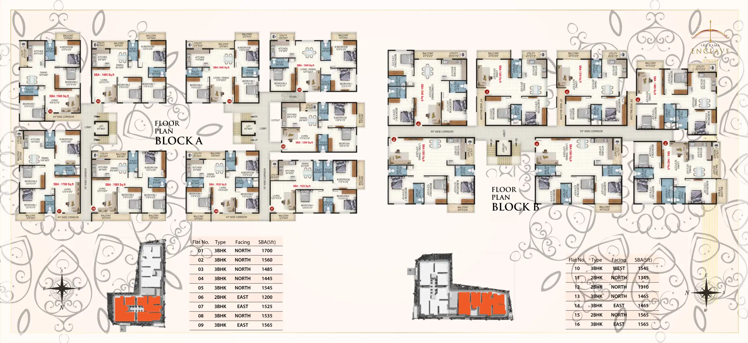 Sri Sri Enclave Floor Plans & Layout