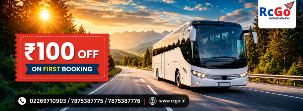 First-time bus booking discount offer from RcGo Travels