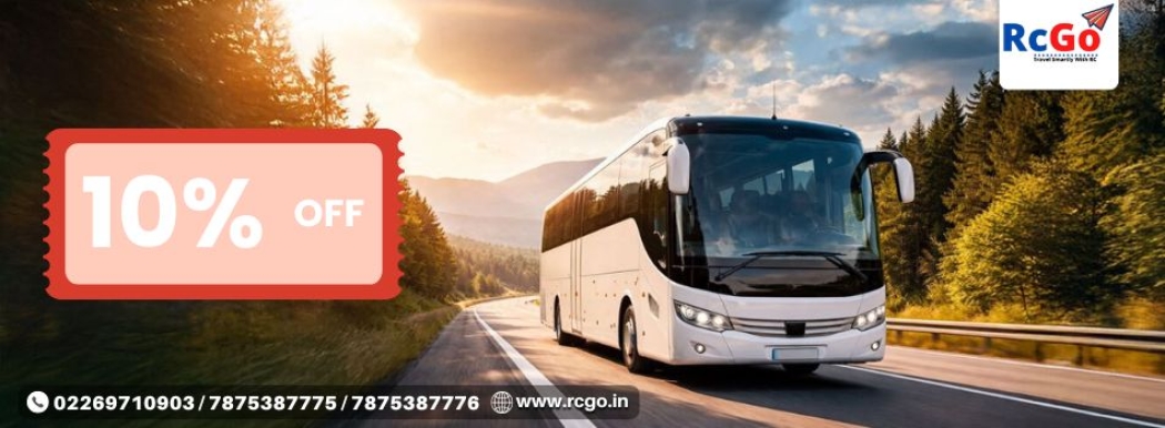 Special 10 percent discount offer on next bus booking with RCGo