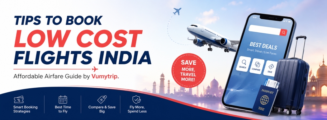  Tips to Book Low Cost Flights India | Affordable Airfare Guide by Vumytrip