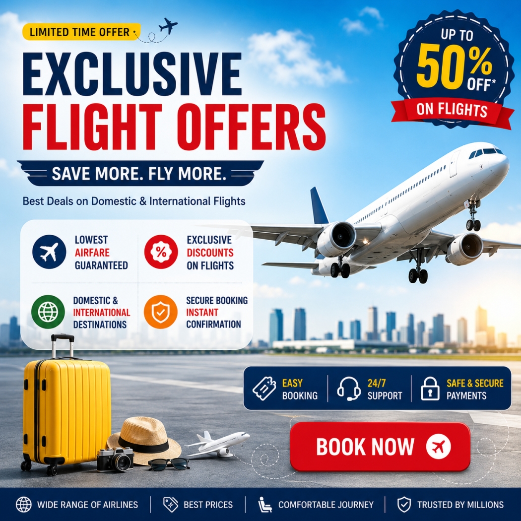 Customers booking flights online with special airfare discounts and travel offers