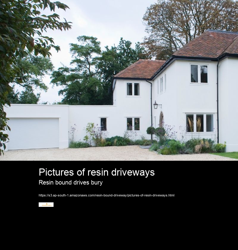 Pictures of resin driveways Resin bound drives bury How much does a resin bonded driveway cost?