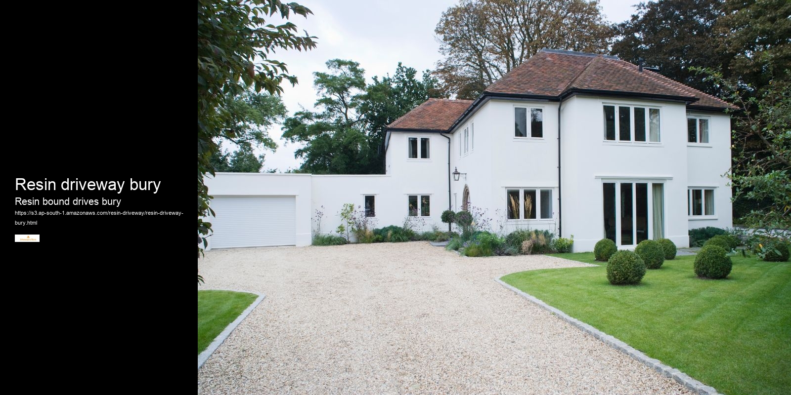 Resin driveway bury