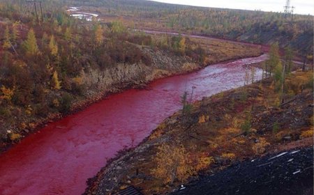 Welcome to Russia, a country where rivers mysteriously turn blood-red.