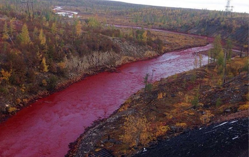 Welcome to Russia, a country where rivers mysteriously turn blood-red.