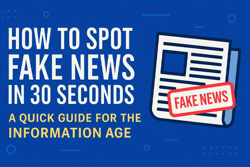 How to Spot Fake News in 30 Seconds: A Quick Guide for the Information Age