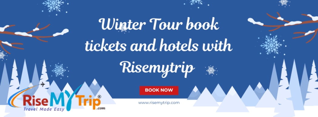 Kashmir Snowy Landscape Travel Banner