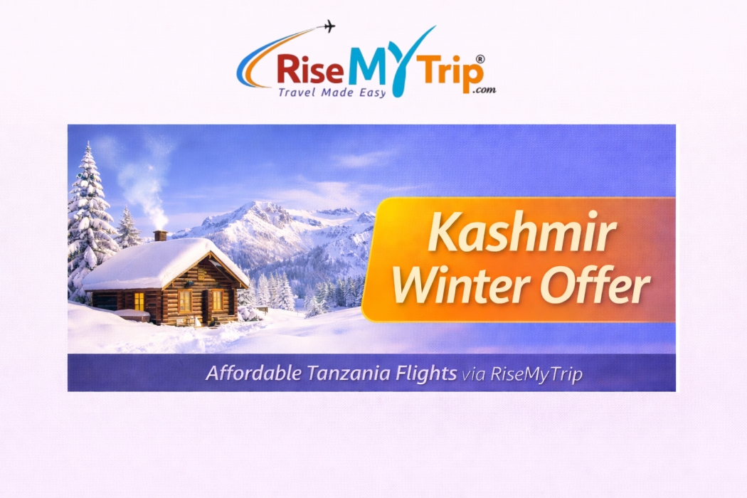 Kashmir Snowy Landscape Travel Banner