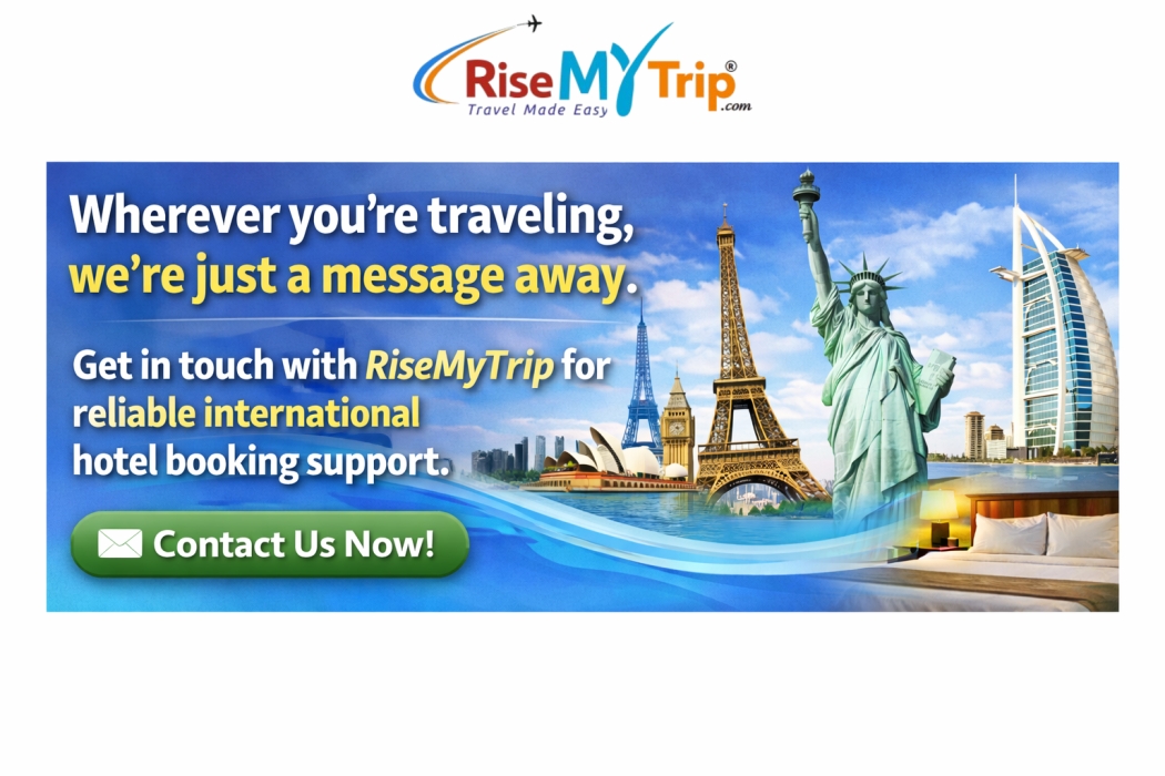 International hotel booking support by RiseMyTrip