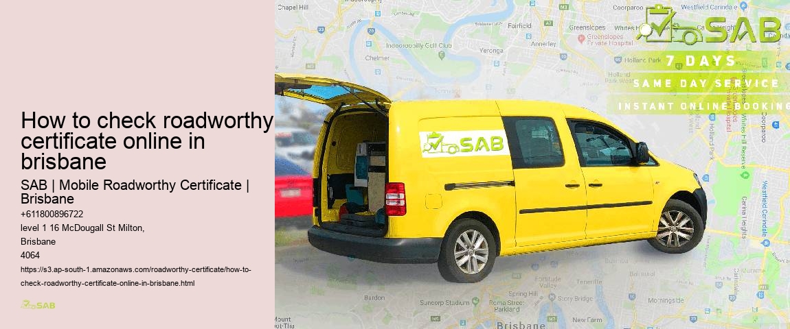 how to check roadworthy certificate online in brisbane