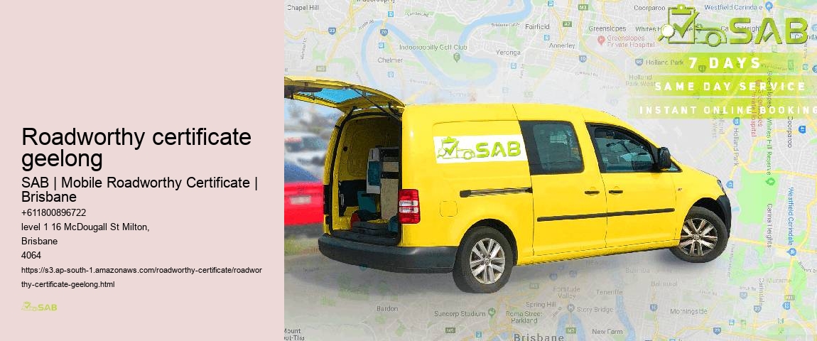 roadworthy certificate geelong