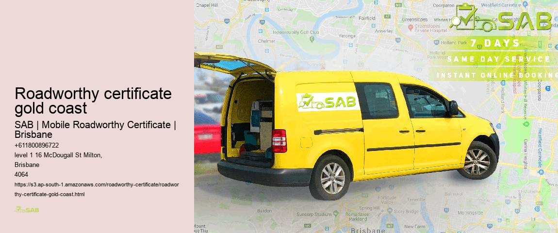 roadworthy certificate gold coast