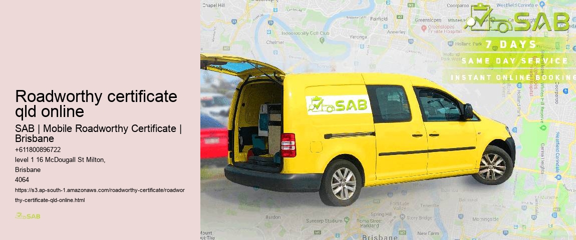 roadworthy certificate qld online