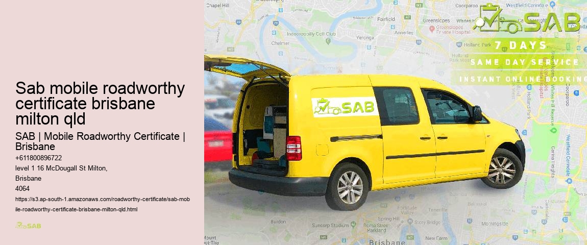sab mobile roadworthy certificate brisbane milton qld