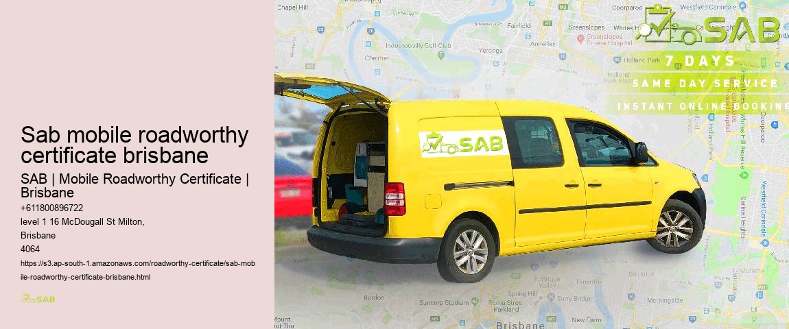 sab mobile roadworthy certificate brisbane