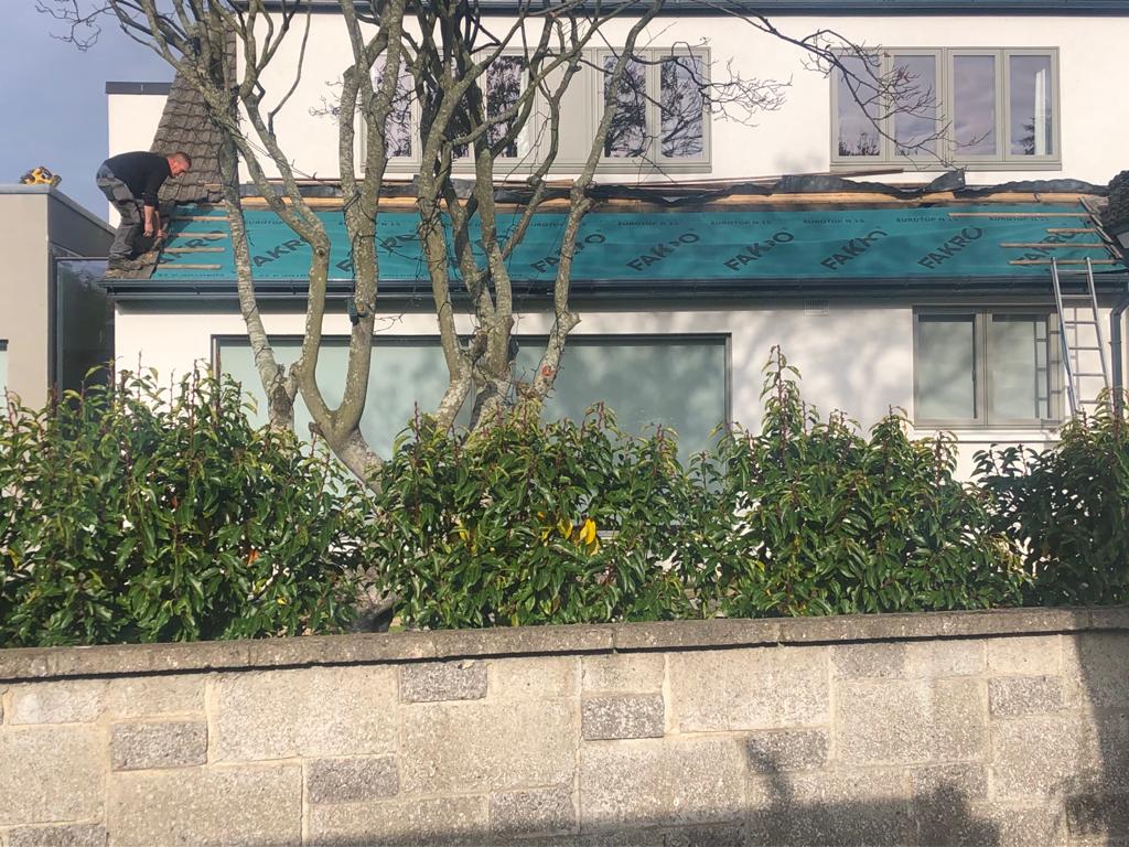 How do you ensure the safety of your workers during the roofing project in Dublin?