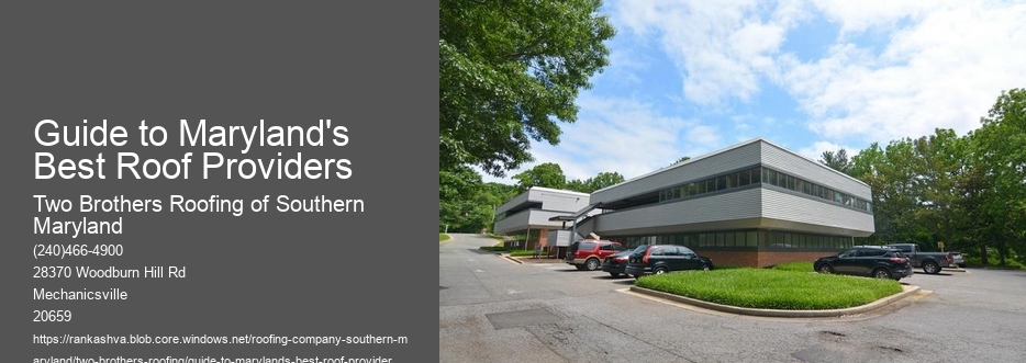 Guide to Maryland's Best Roof Providers