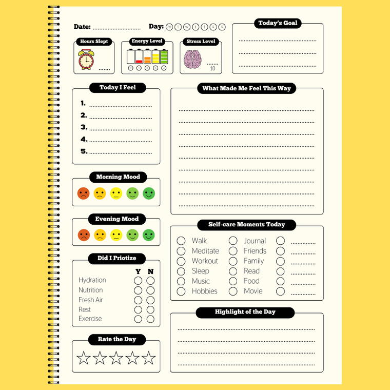 Wellness Tracker | Yellow