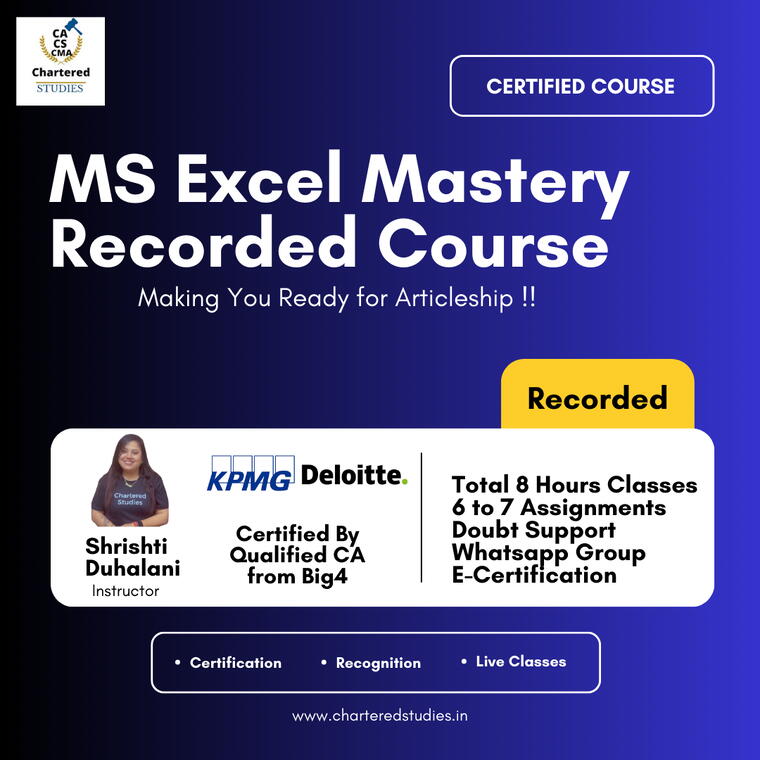 MS Excel Recorded Course (8 Hours)