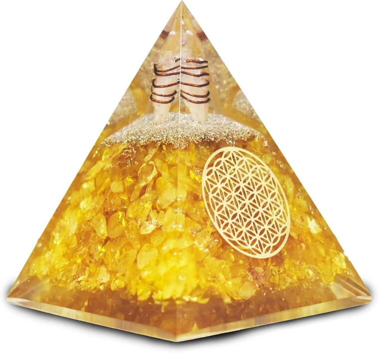 Yellow Citrine Pyramid