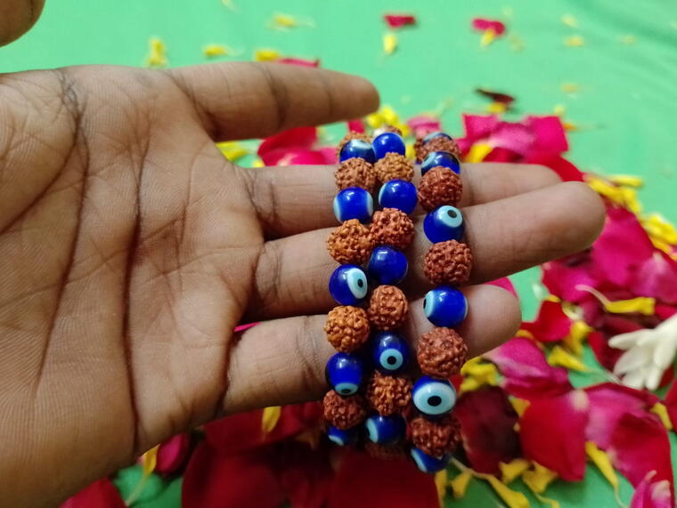Rudraksh with evil eye