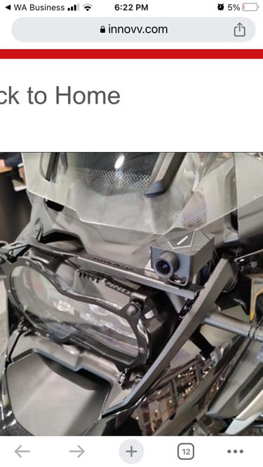 Innovv Motorcycle Camera Mount Bracket for R1250GS Adv Black