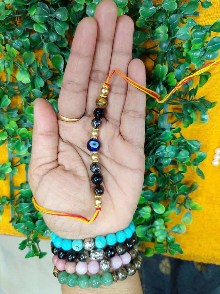 Evil Eye Triple Protection Rakhi