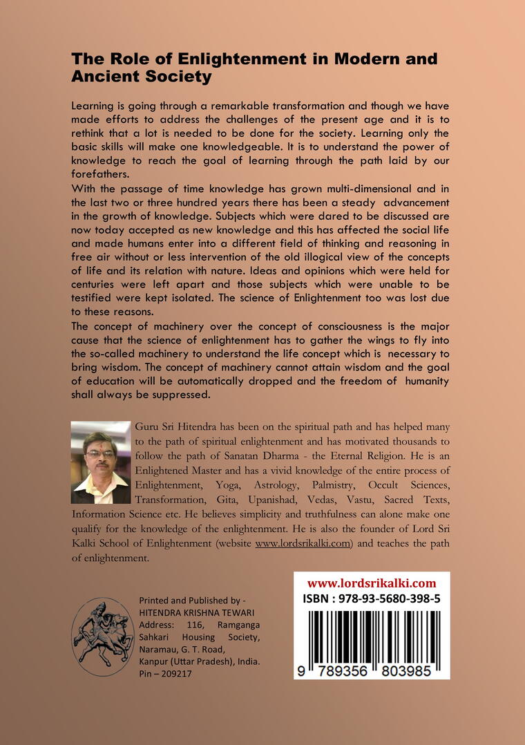 The Role of Enlightenment in Modern and Ancient Society