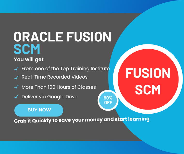 Oracle Fusion SCM Videos + Setup Materials