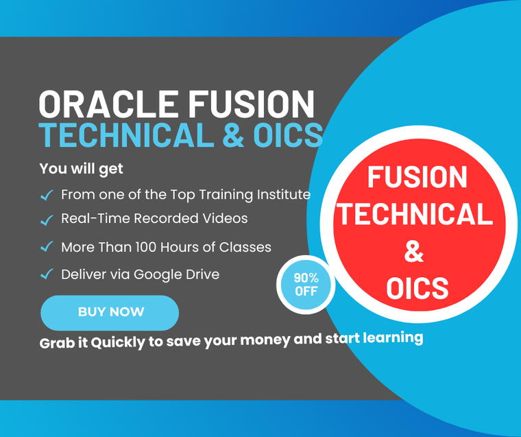 Oracle Fusion Technical and OICS Videos + Setup Materials