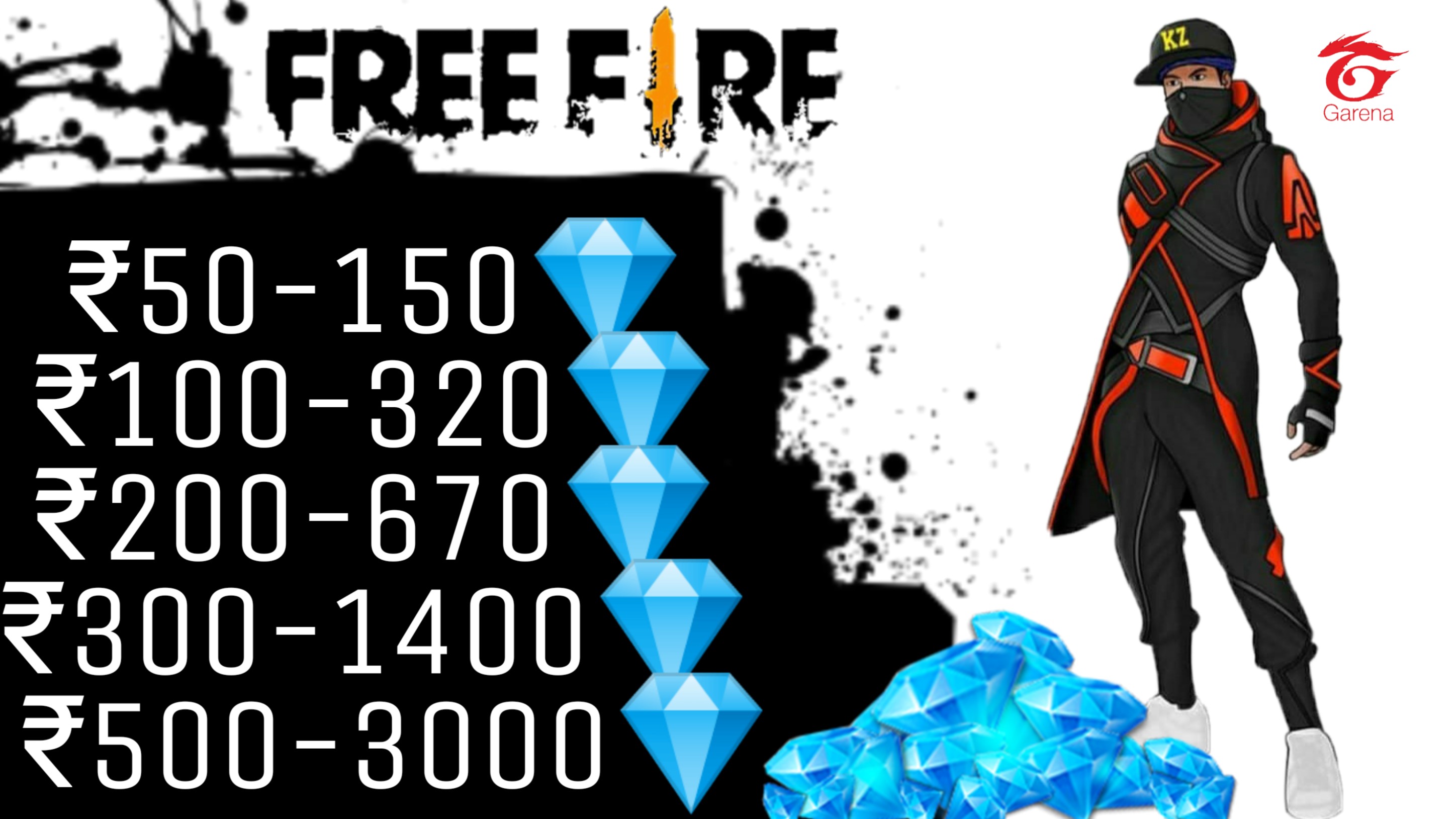 Free Fire 200 Diamonds  How To Get Diamonds In Garena Free Fire 