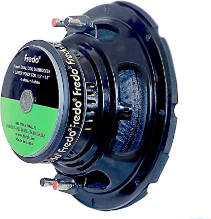 Fredo FRD8.4SM-DVC 8-Inch Dual Coil Subwoofer - 2 Ohms to 8 Ohms